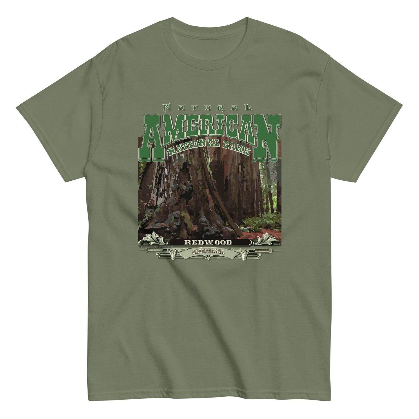 Redwood National Park t-shirt, Comancha Graphics,Redwood t-shirt, Comancha Graphics tee,