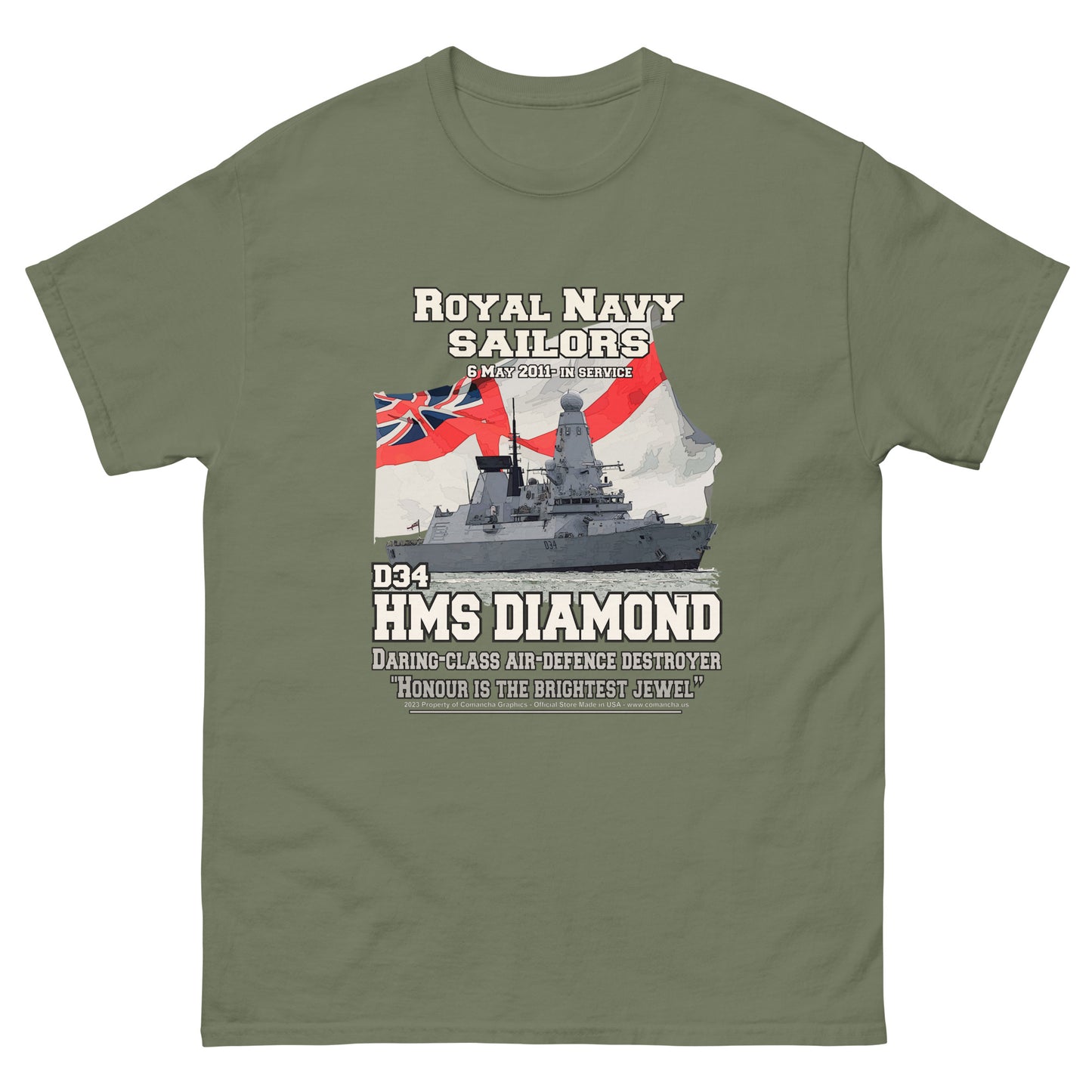 HMS Diamond D34 Destroyer T-shirt,