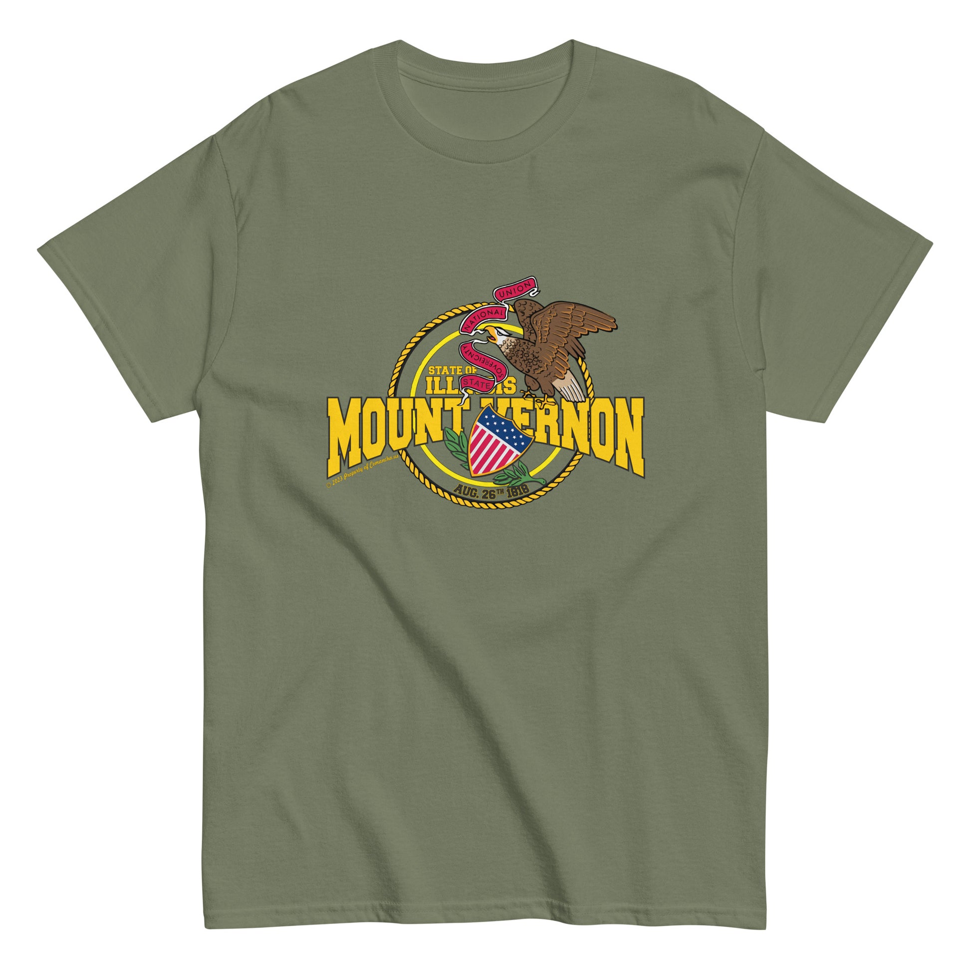 Mount Vernon t-shirt,Illinois T-shirt, Comancha Graphics,