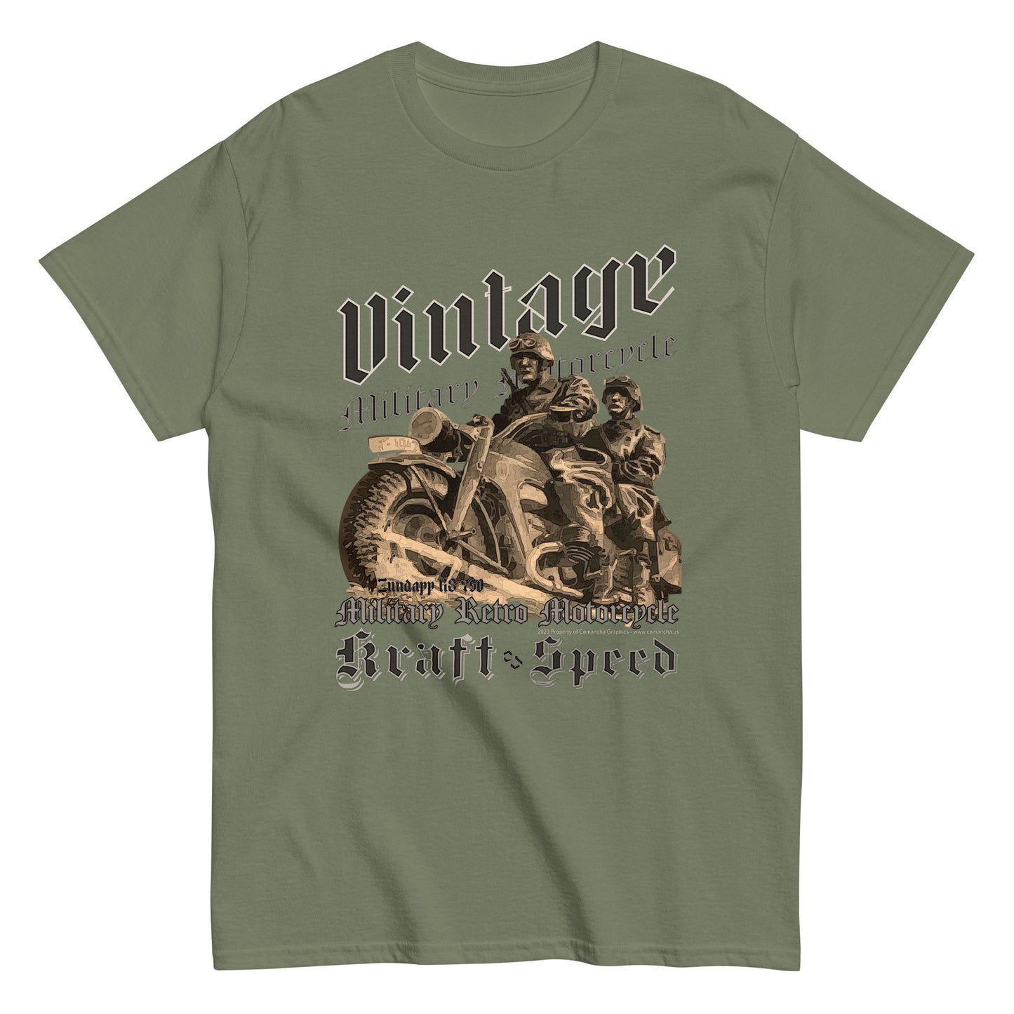 Zundapp motorcycle t-shirt,Zundapp t-shirt,Zundapp KS-750 t-shirt, German motorcycle t-shirt, Comancha Graphics,