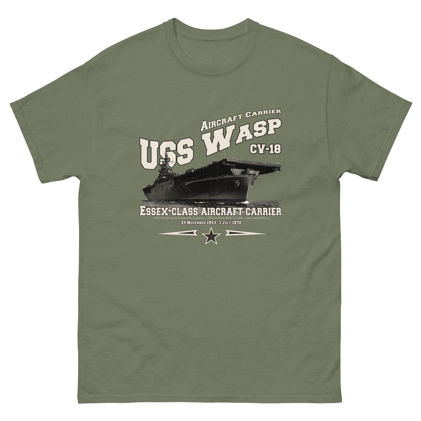 USS WASP t-shirt, US Navy tee,USS WASP CV-18 t-shirt,aircraft carrier veterans tee,