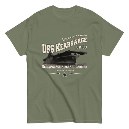 USS KEARSARGE tee,USS KEARSARGE CV-33 tee, US Navy t-shirt, aircraft carrier veterans T-shirt, Property Comancha Graphics,