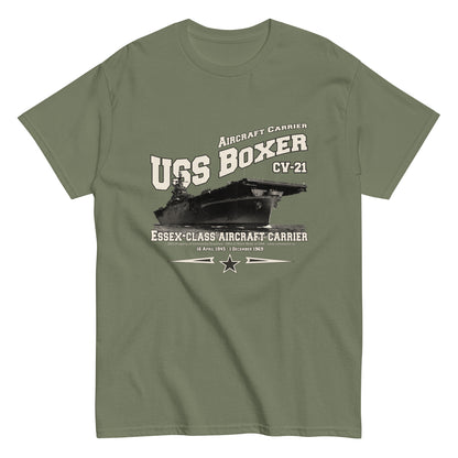 USS BOXER t-shirt, US Navy veterans t-shirt,USS BOXER CV-21 t-shirt, aircraft carrier veterans T-shirt, Property Comancha Graphics,