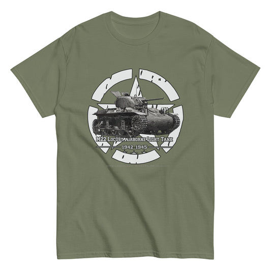 US M22 Locust Airbone Tank tee,M22 Locust Tank t-shirt,us army t-shirt,comancha,