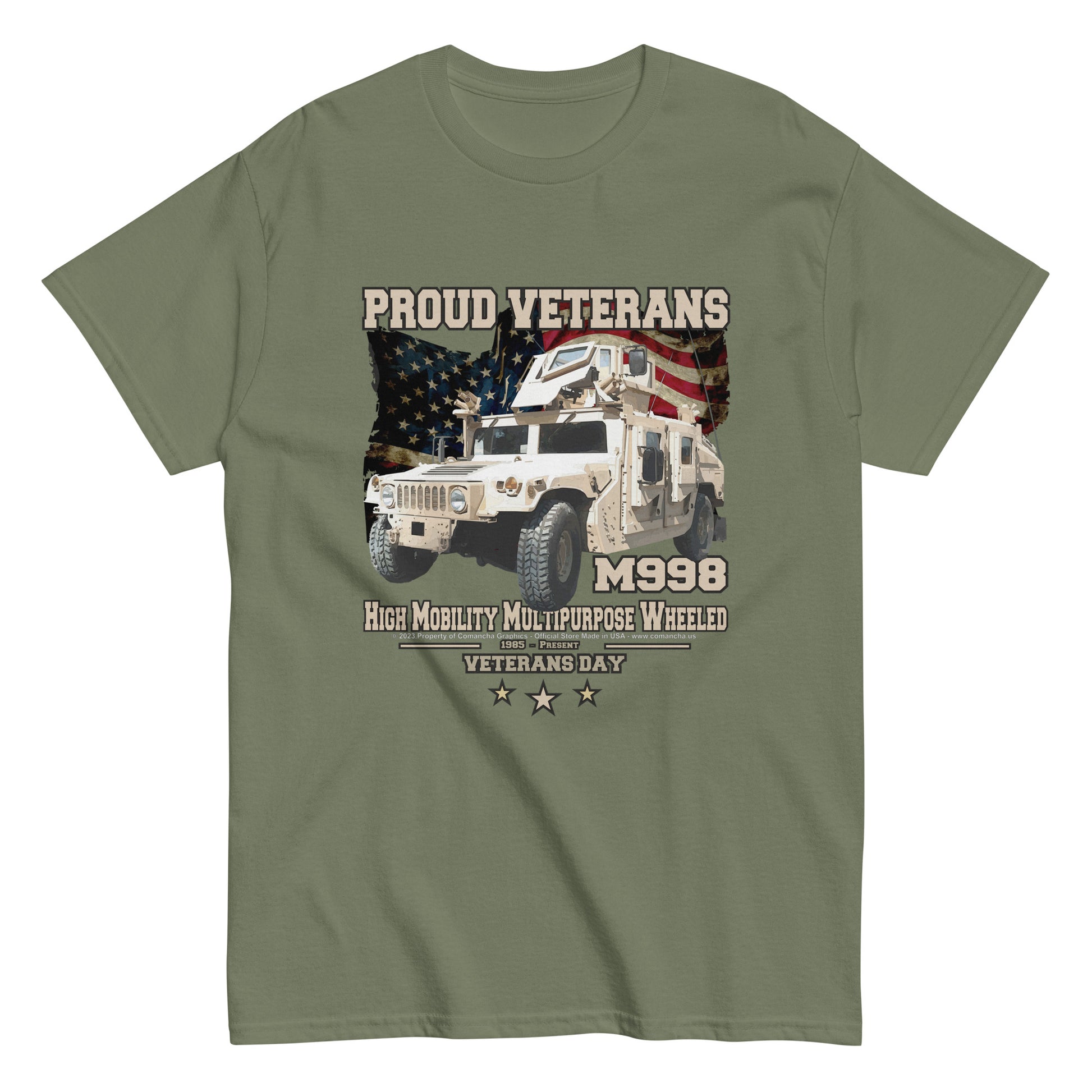 HMMWY COMBAT VETRANS T-Shirt,HMMWY t-shirt,Hamwy t-shirt,us army t-shirt,comancha,