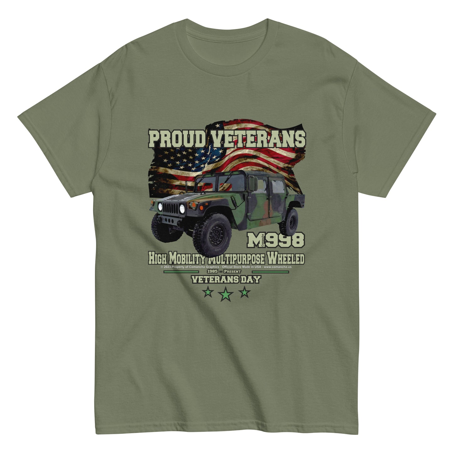 HMMWY COMBAT VETRANS T-Shirt,HMMWY t-shirt,Hamwy t-shirt,us army t-shirt,comancha,