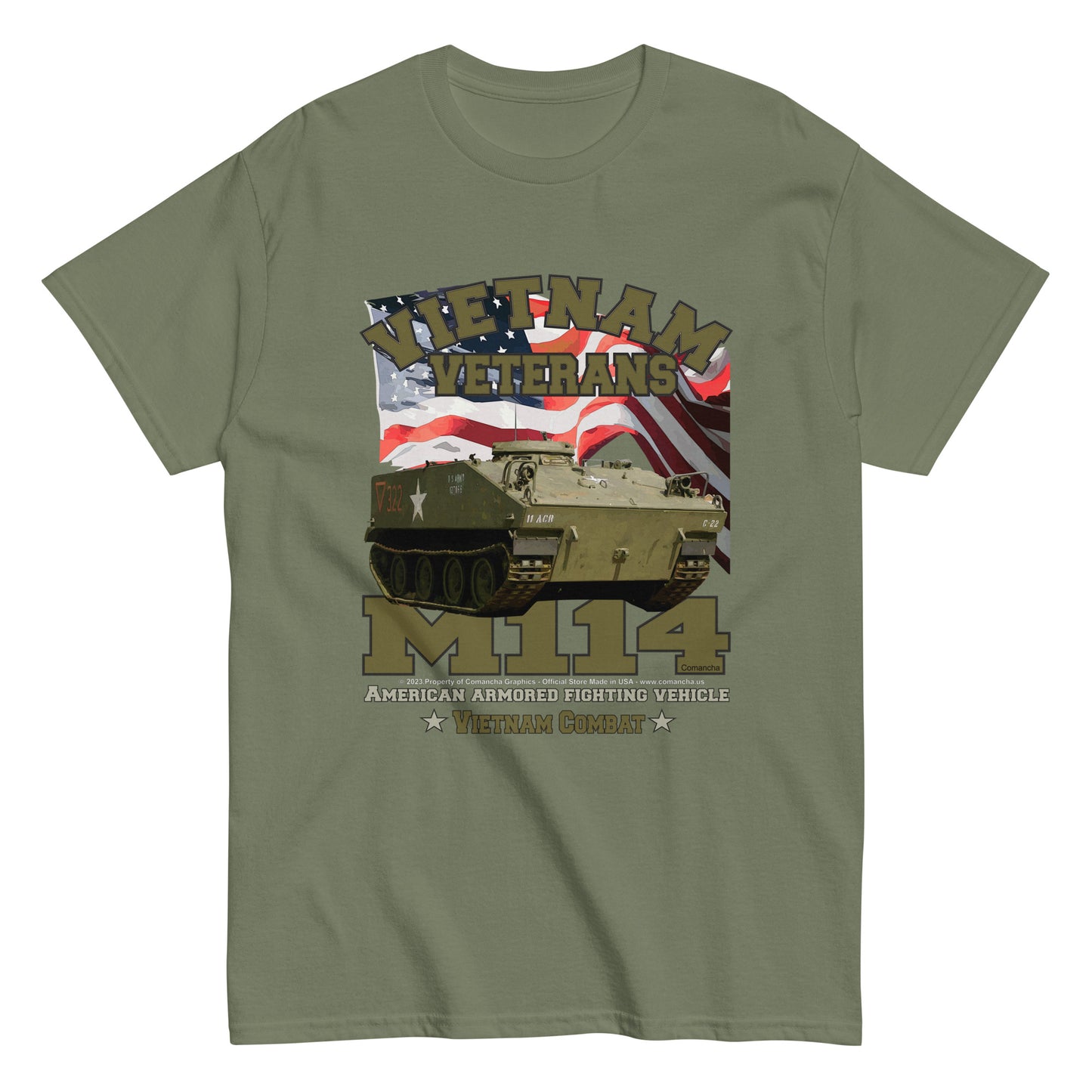 M114 veterans t-shirt,Vietnam veterans tee,comancha,M114 Armored Fighting Vehicle Veterans t-shirt,