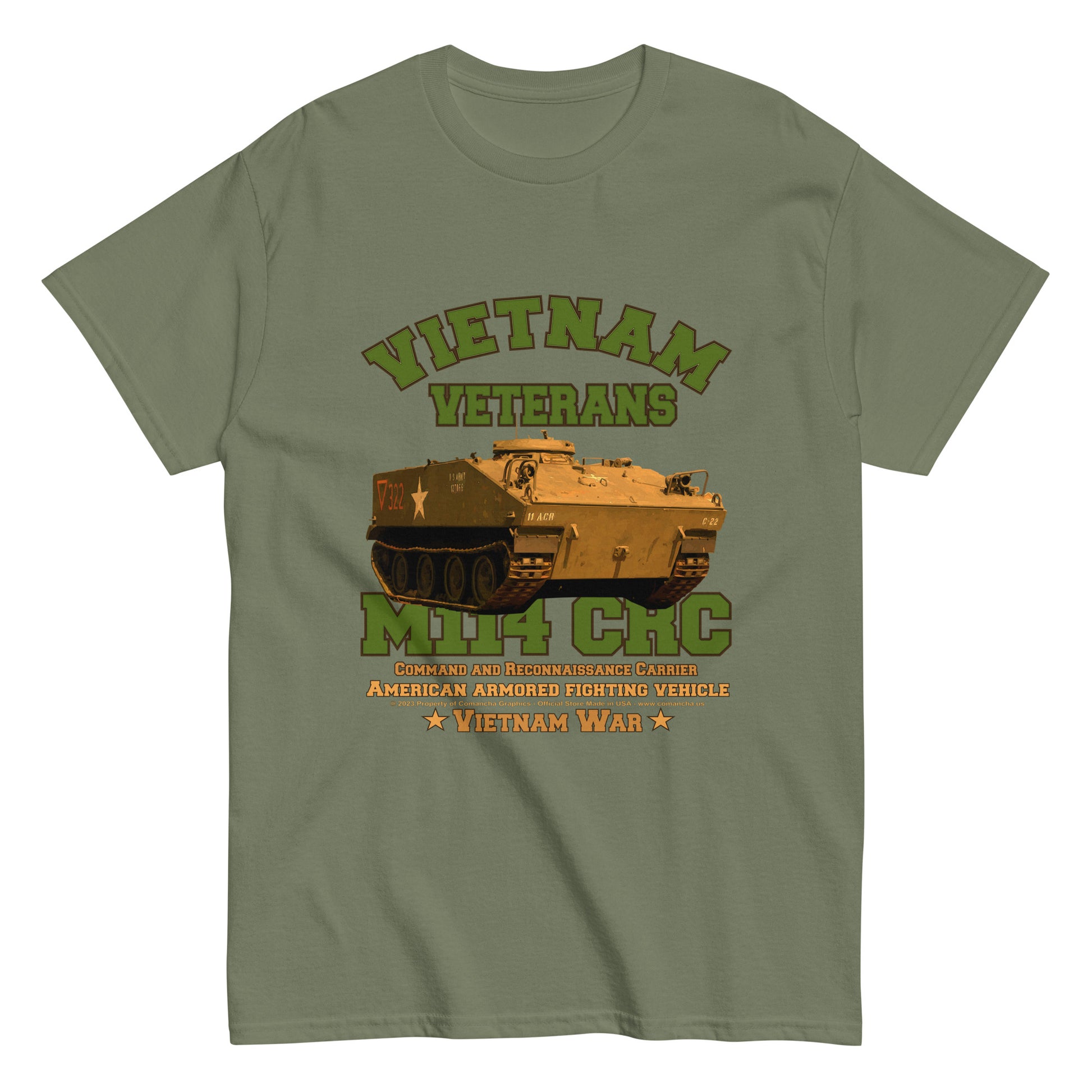 M114 Vietnam Combat Veterans T-shirt, vietnam veterans t-shirt,comancha,