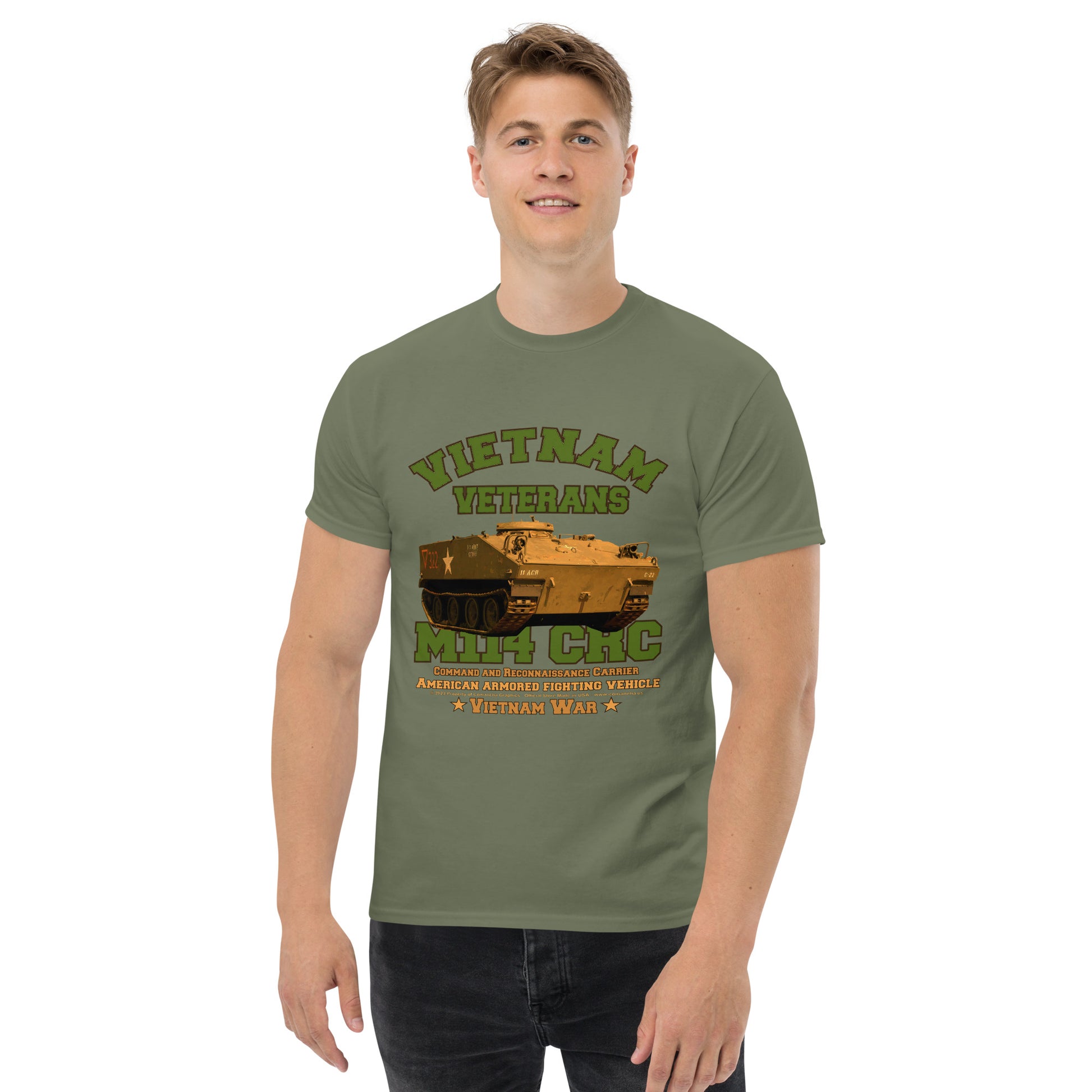 M114 Vietnam Combat Veterans T-shirt, vietnam veterans t-shirt,comancha,