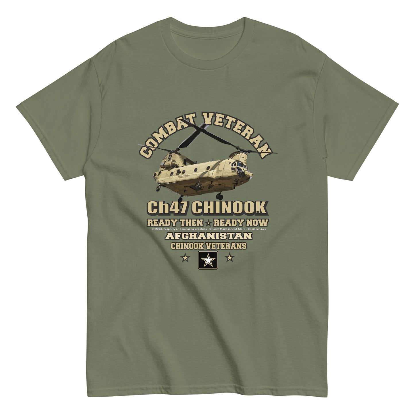 CH-47 CHINOOK t-shirt, Afghanistan veterans T-shirt, US Army tee,Comancha Graphics,