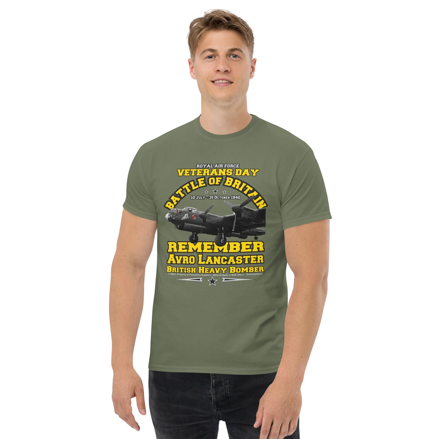 Battle of Britain t-shirt, Avro Lancaster T-shirt,Lancaster T-shirt,Comancha Graphics,