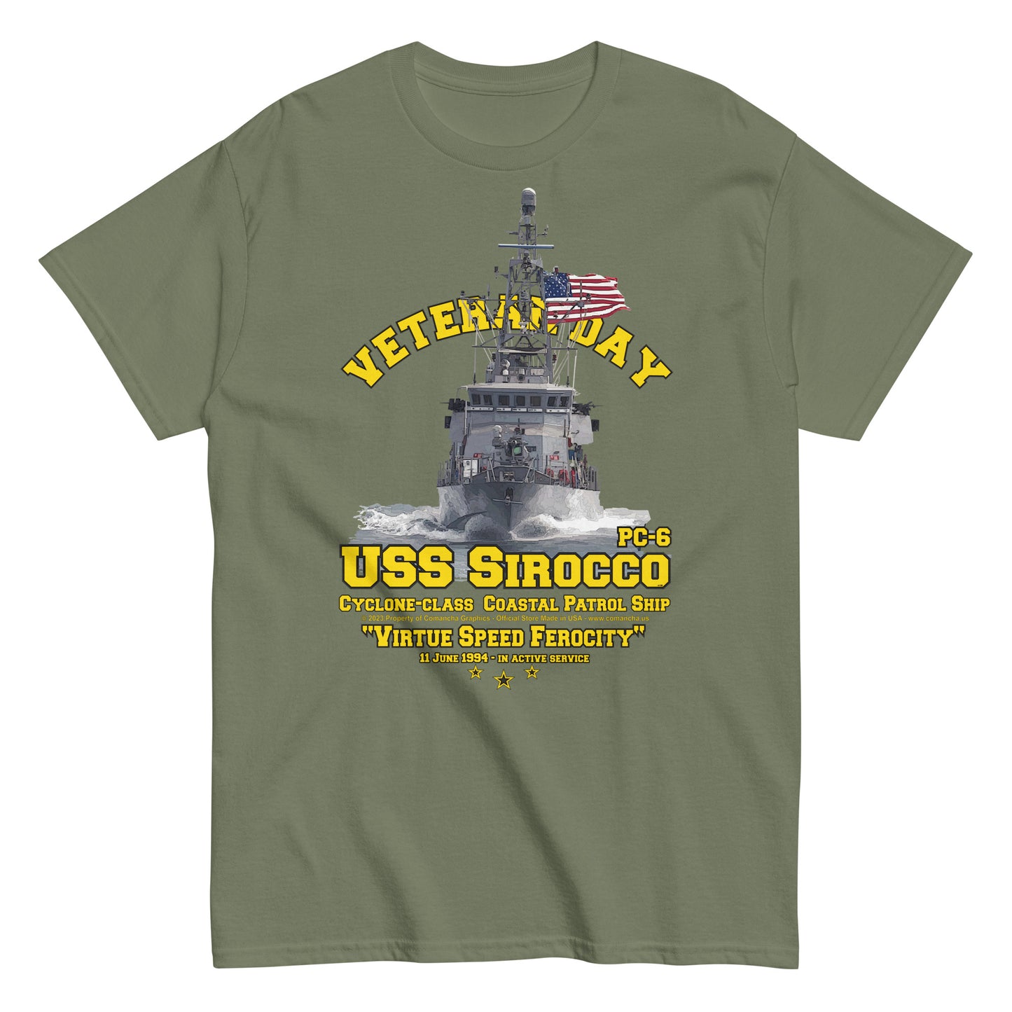 USS SIROCCO PC-6 T-shirt,USS SIROCCO t-shirt, Patrol boat t-shirt,comancha t-shirt, US Navy tee,Navy tee,