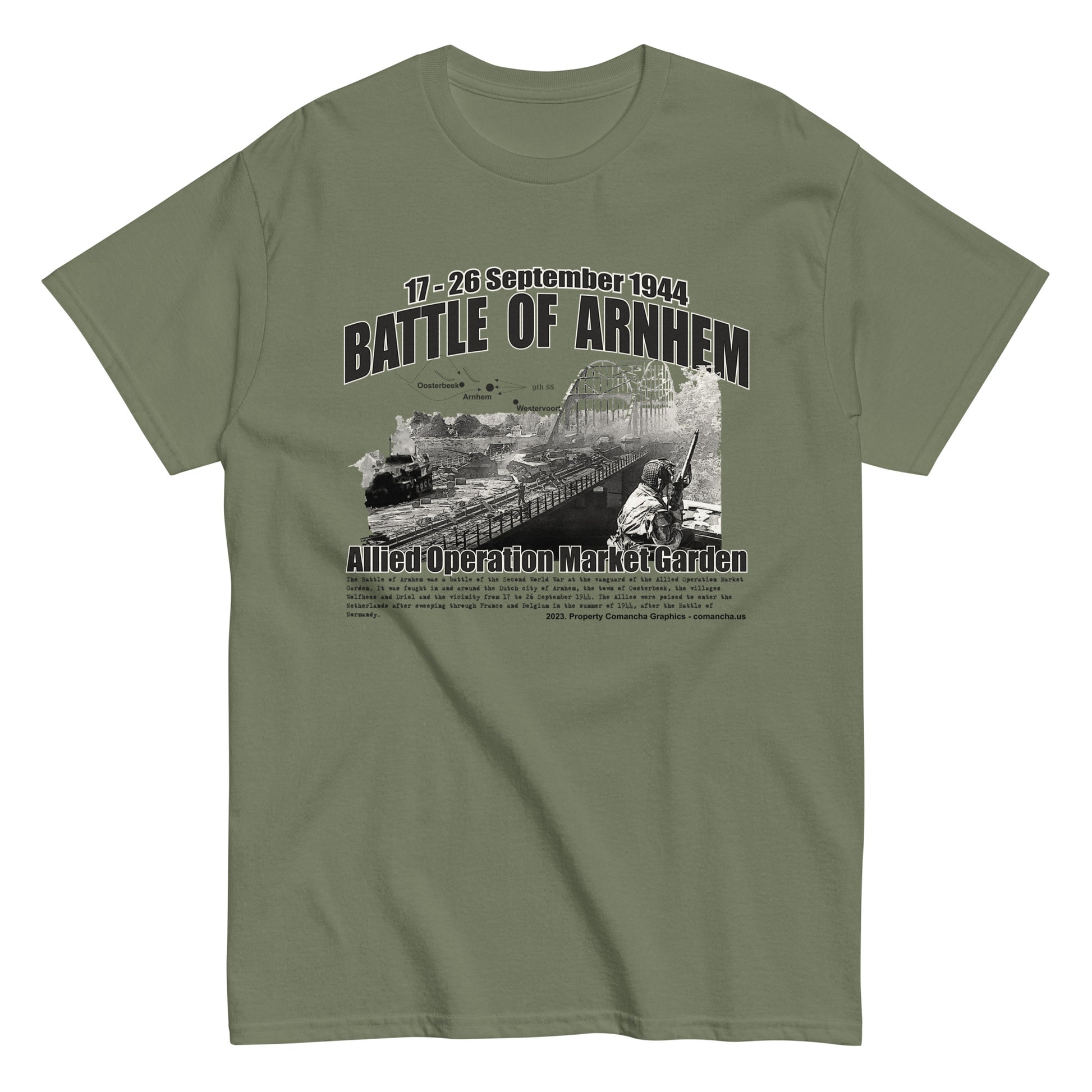 Battle of Arnhem T-shirt, Market garden T-shirt, Comancha Store,