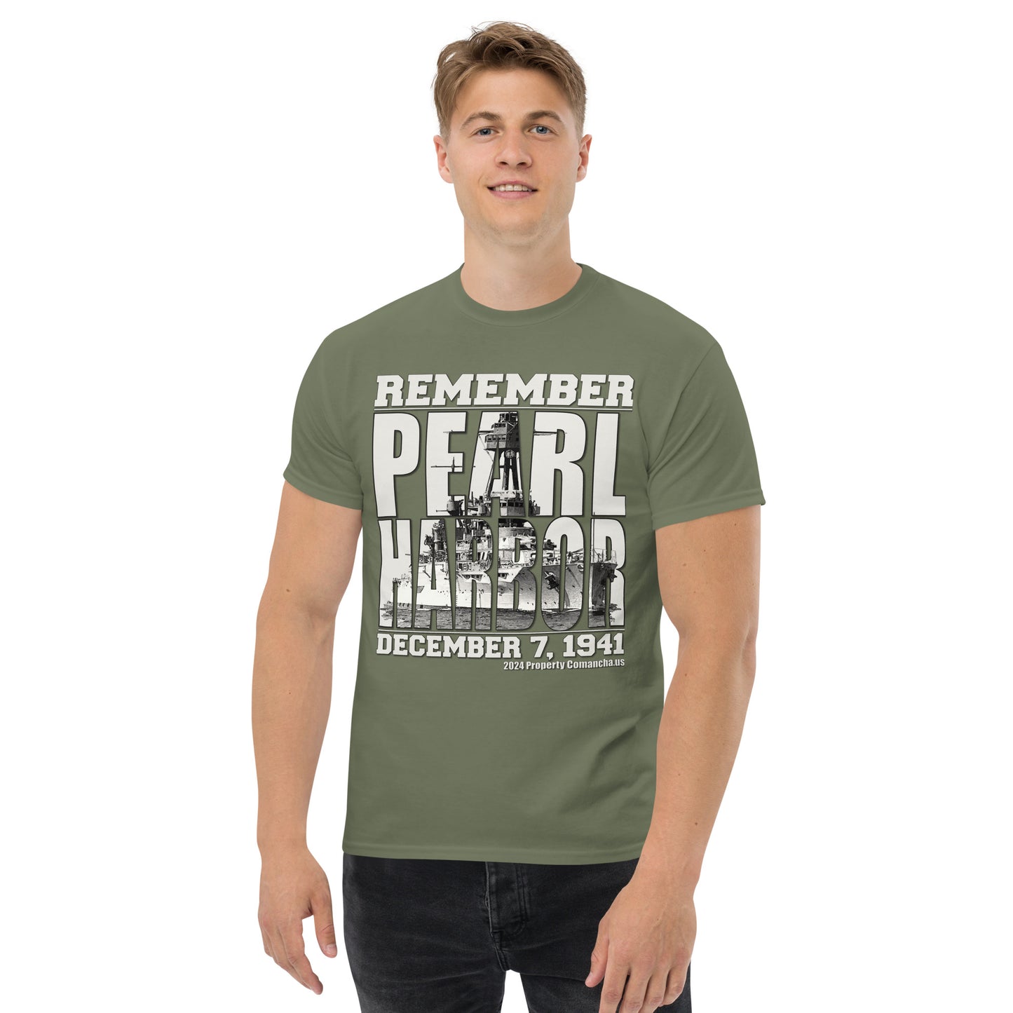 REMEMBER PEARL HARBOR T-shirt, Pearl Harbor Tee, uss Arizona tee, Comancha Graphics,