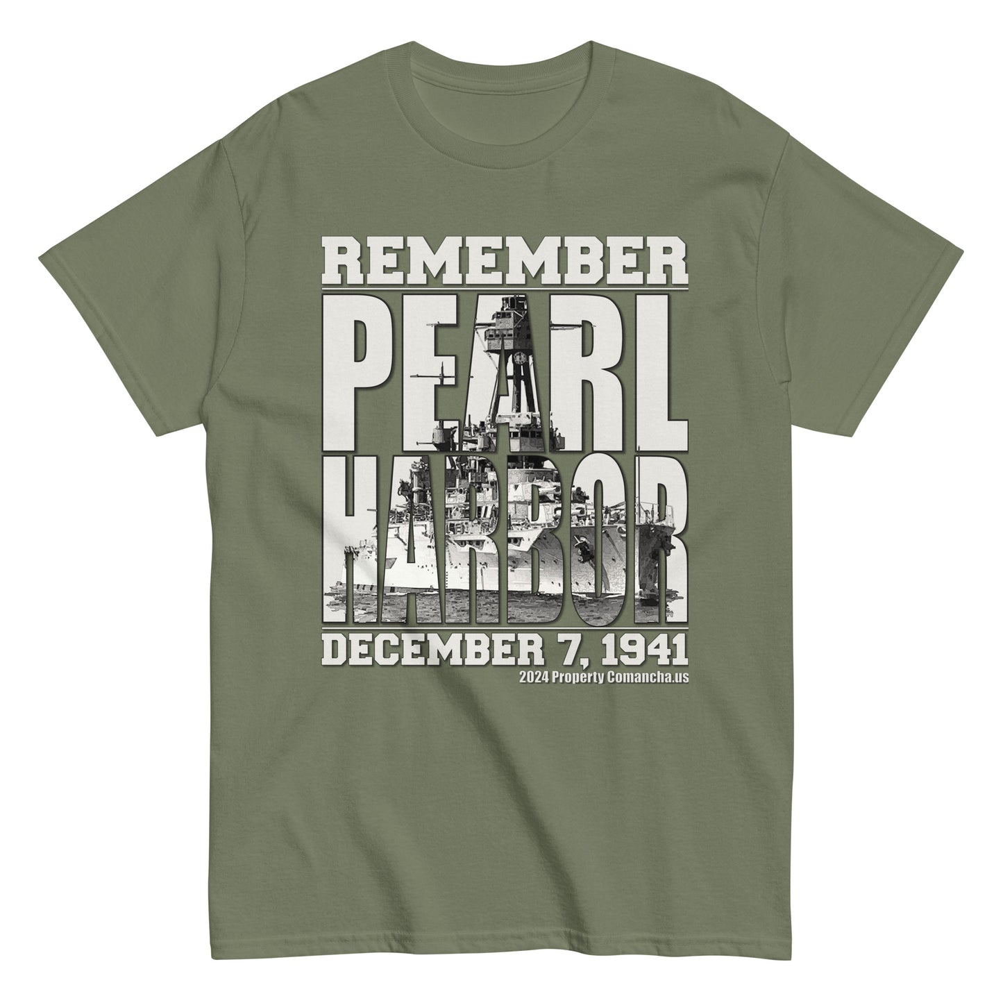 REMEMBER PEARL HARBOR T-shirt, Pearl Harbor Tee, uss Arizona tee, Comancha Graphics,