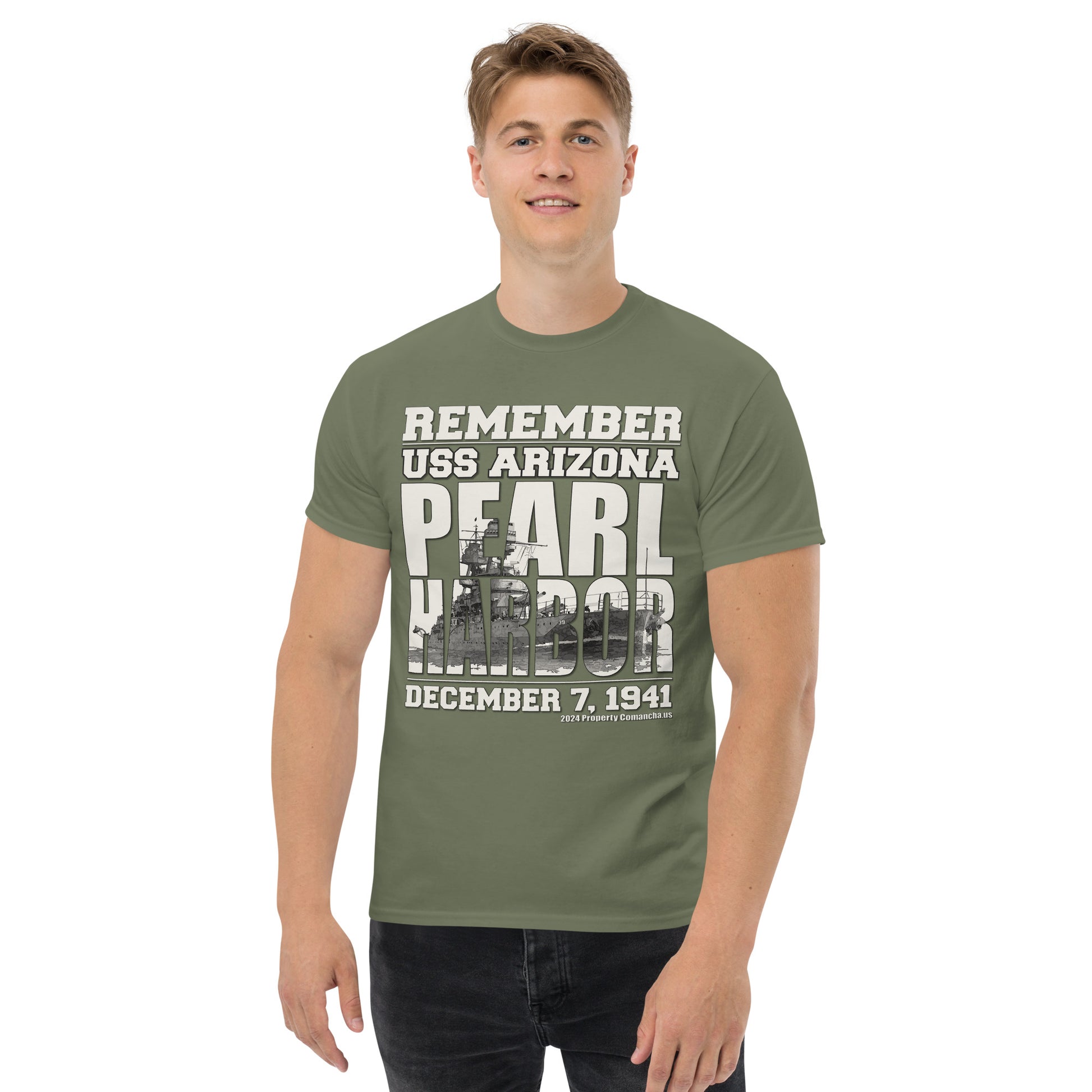 REMEMBER PEARL HARBOR USS Arizona T-shirt, USS Arizona T-shirt, Pearl Harbor Tee, Comancha Graphics Store,