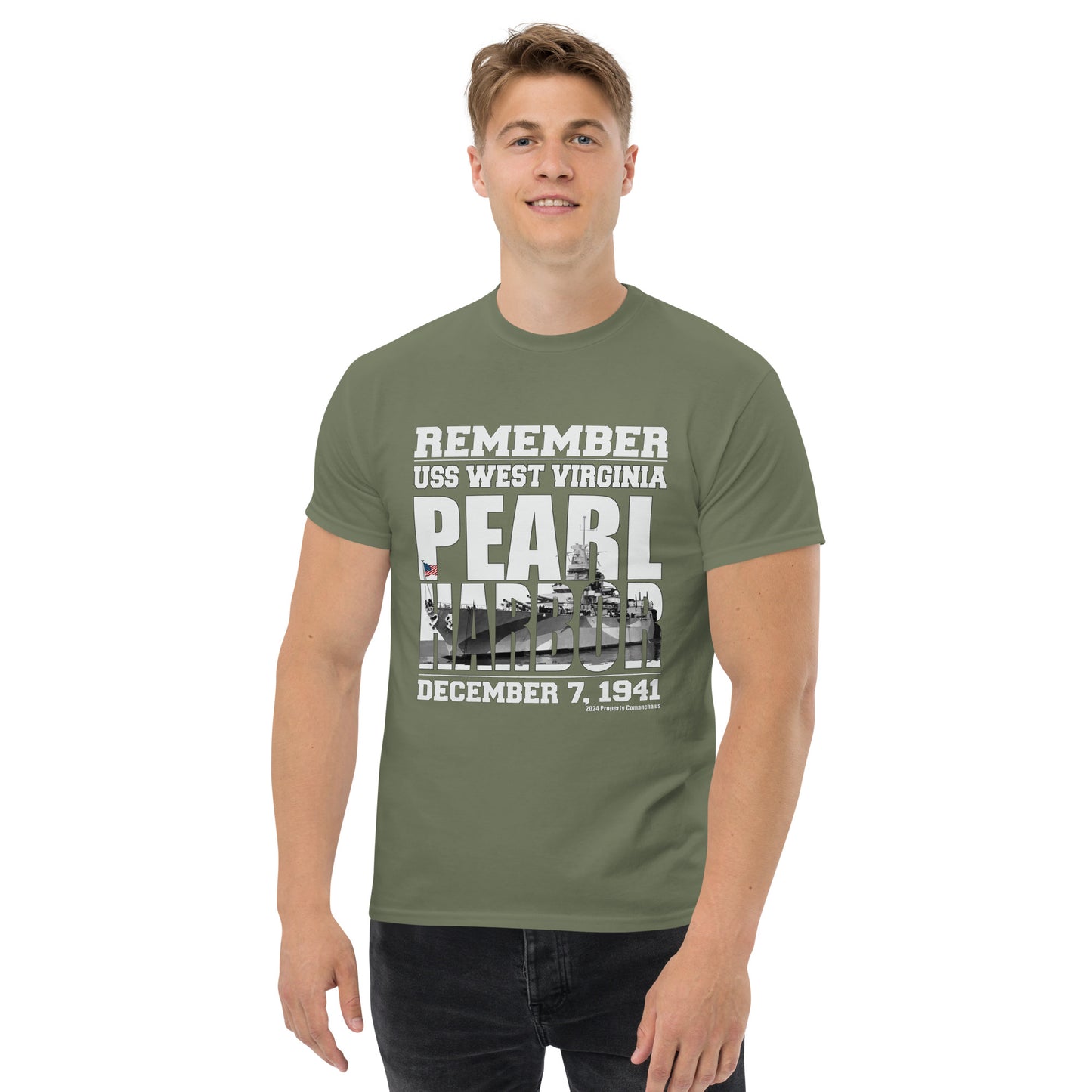 REMEMBER PEARL HARBOR USS WEST VIRGINIA T-shirt