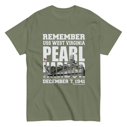 REMEMBER PEARL HARBOR USS WEST VIRGINIA T-shirt