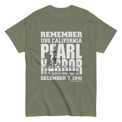 REMEMBER PEARL HARBOR USS CALIFORNIA T-shirt