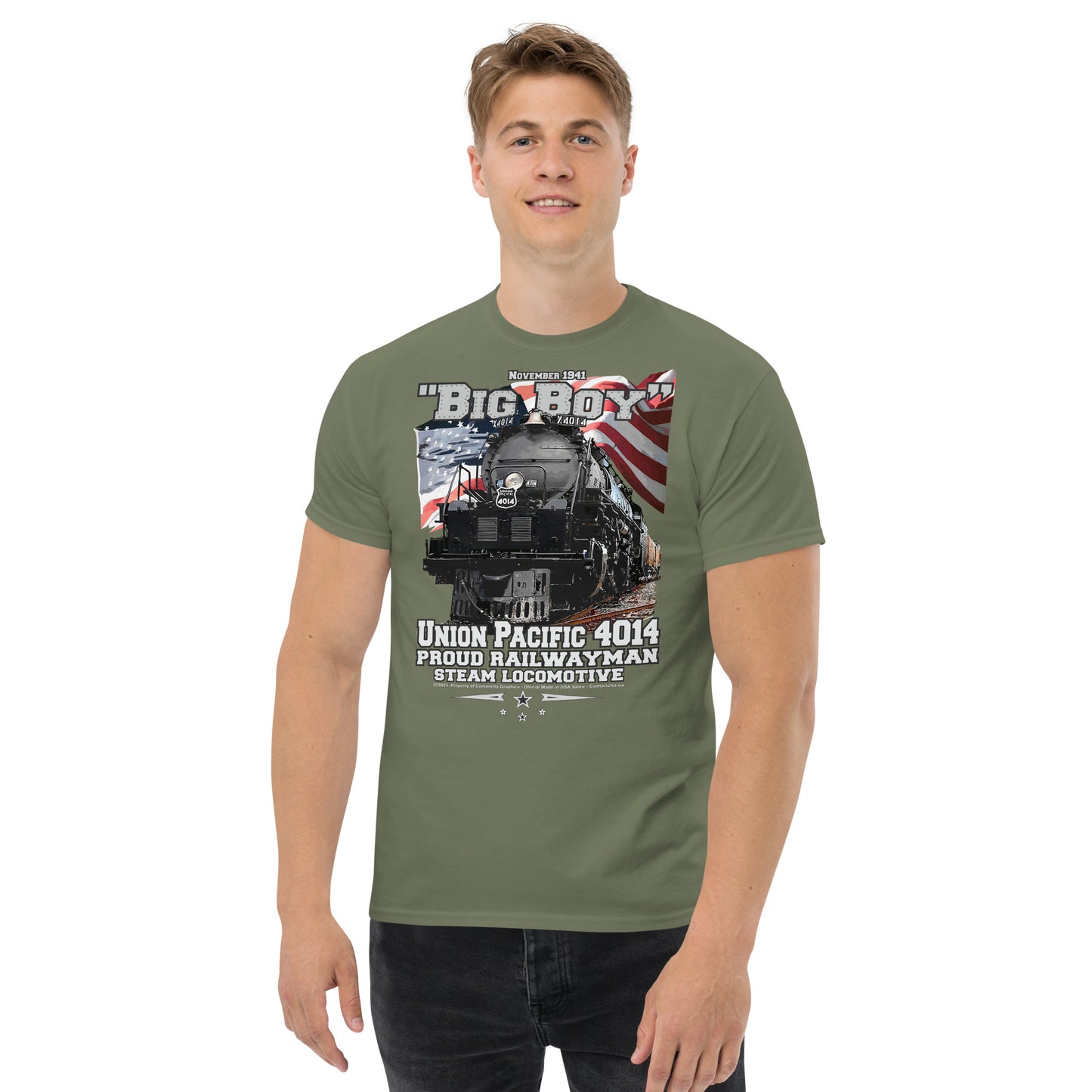 Big Boy 4014 Steam locomotive tee, Comancha Graphics,