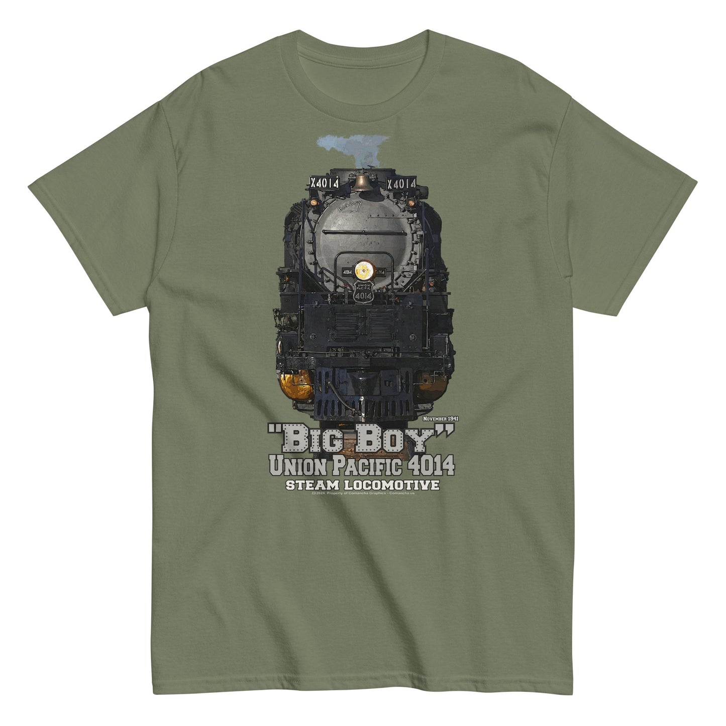 Steam Locomotive 4014 T-shirt, Union Pacific 4014 t-shirt, Comancha Store,