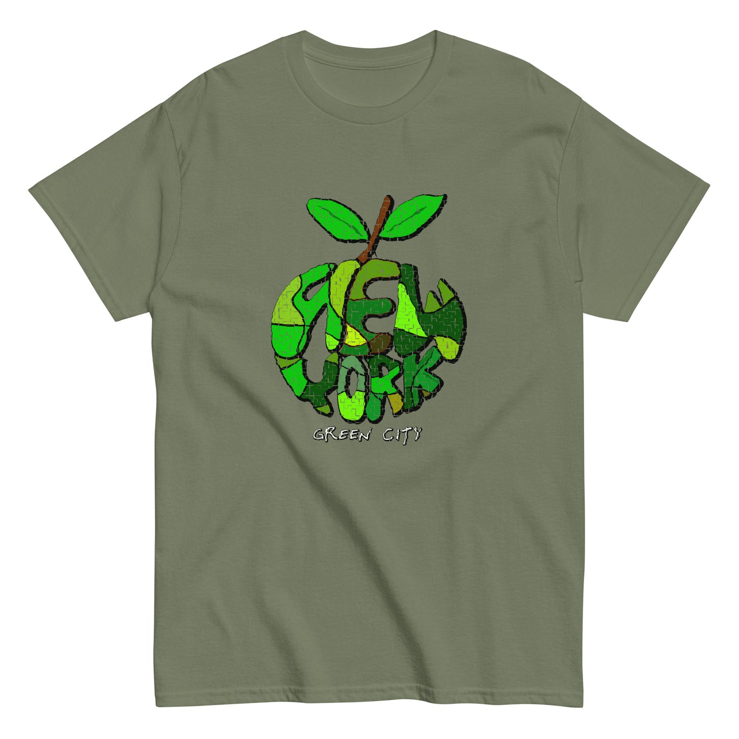 New York City Tee / NYC Green City T-shirt,