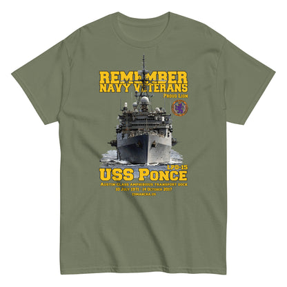 USS PONCE LPD-15 Veterans T-shirt