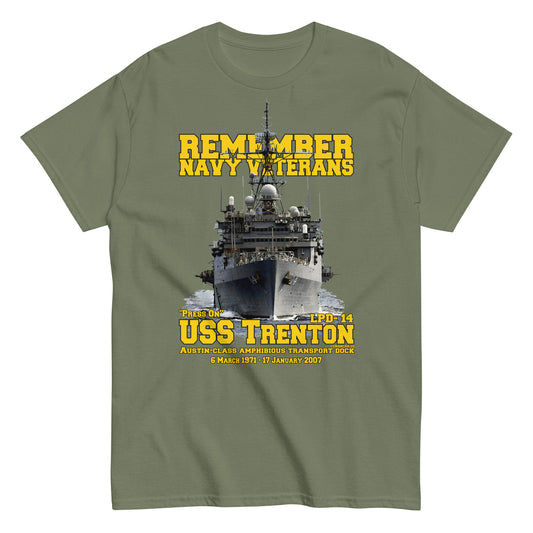 USS TRENTON LPD-14 veterans T-shirt