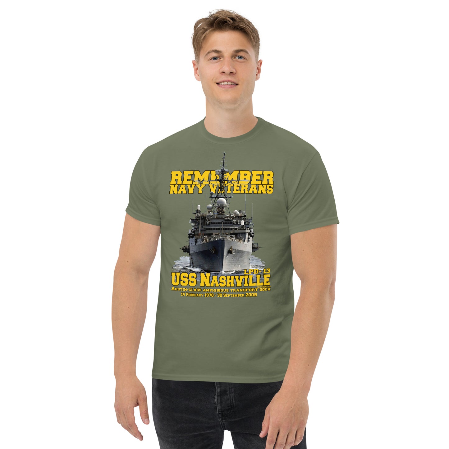 USS NASHVILLE LPD-13 Veterans t-shirt