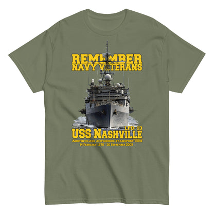 USS NASHVILLE LPD-13 Veterans t-shirt