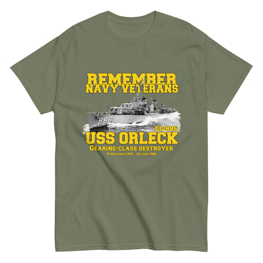 USS Orleck DD-886 Destroyer T-shirt,