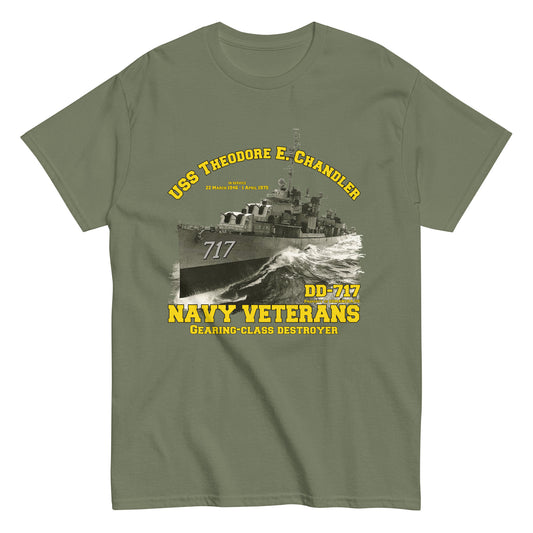 USS Theodore Chandler DD 717 Destroyer T-shirt,