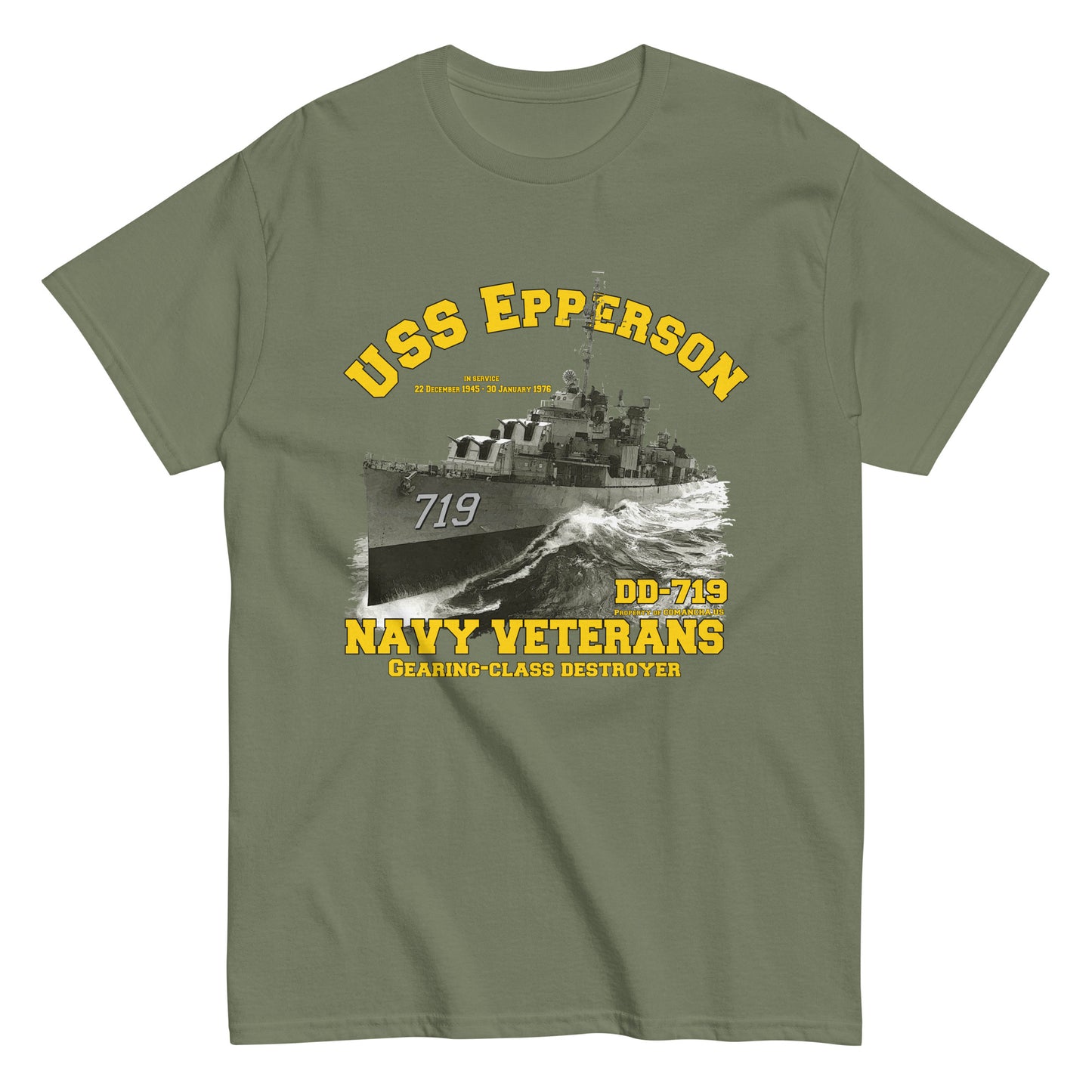 USS Epperson DD 719 Destroyer T-shirt,