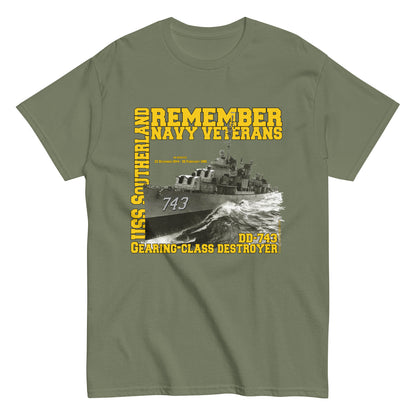 USS Southerland DD-743 Destroyer T-shirt