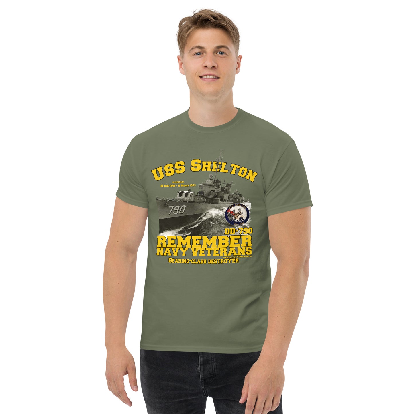 USS Shelton DD-790 Destroyer t-shirt