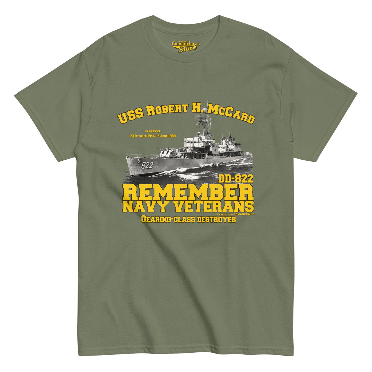 USS Robert H. McCard DD-822 Destroyer tee