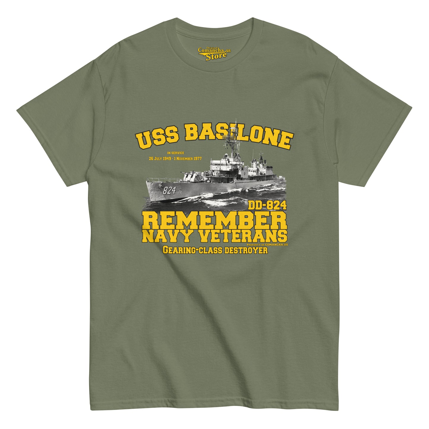 USS Basilone DD-824 Destroyer T-shirt