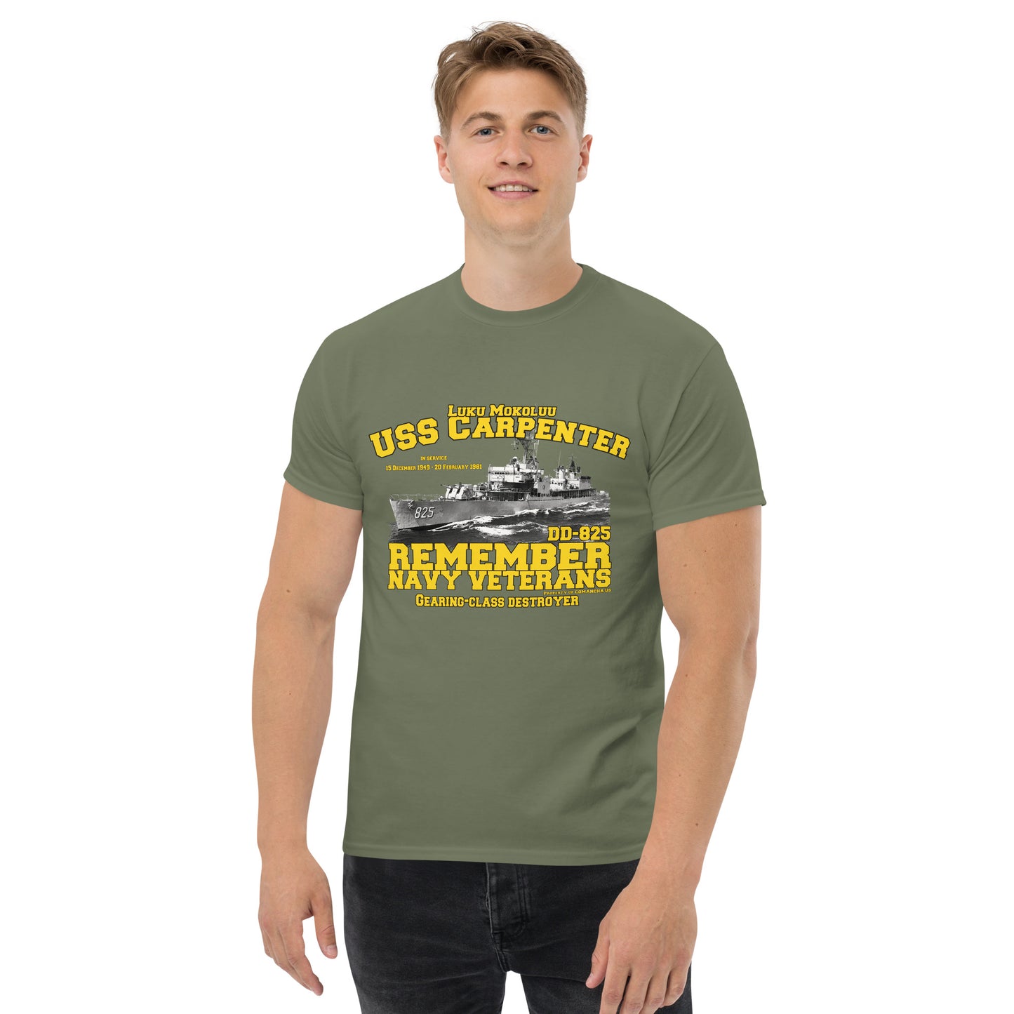 USS Carpenter DD-825 Destroyer t-shirt