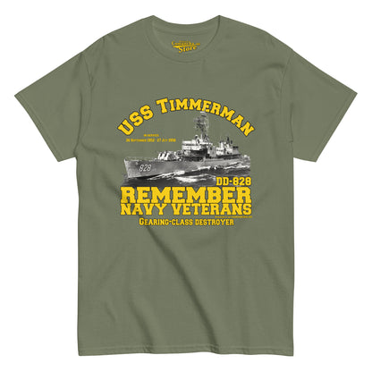 USS Timmerman DD-828 Destroyer tee