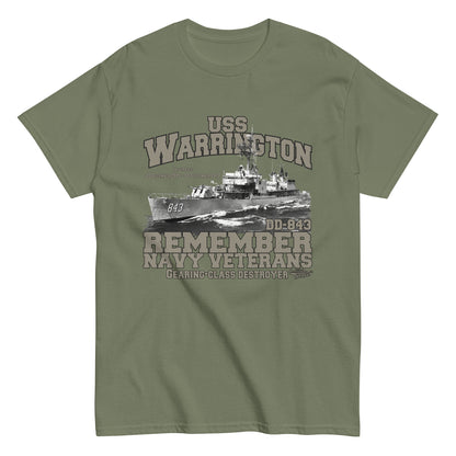 USS Warrington DD-843 Destroyer tee