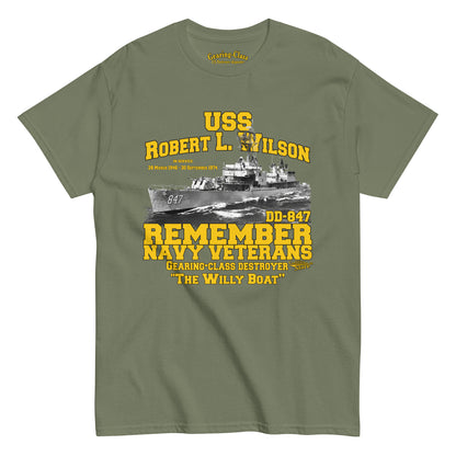 USS Robert L. Wilson DD-847 Destroyer tee