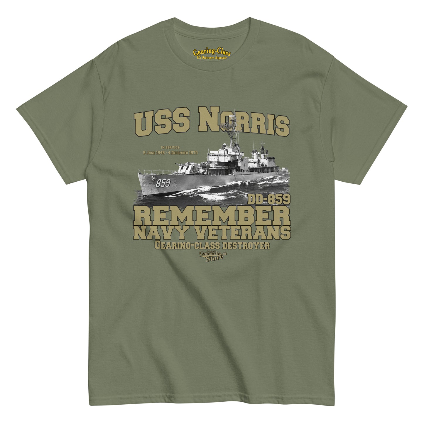 USS Norris DD-859 Shipmates T-shirt,