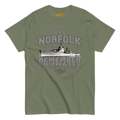 USS Norfolk DL-1 Destroyer Shipmates T-shirt