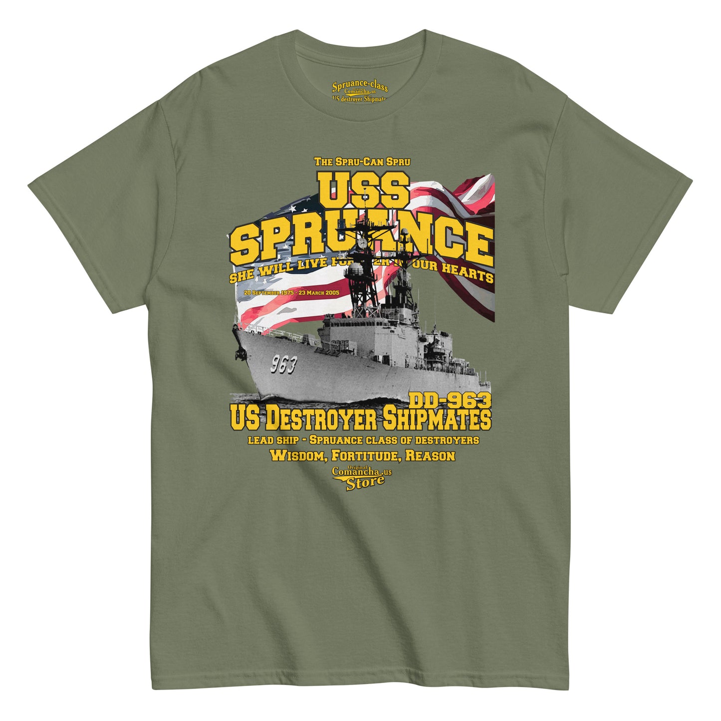 USS Spruance DD-963 tee,