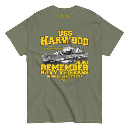 USS Harwood DD-861 Destroyer t-shirt