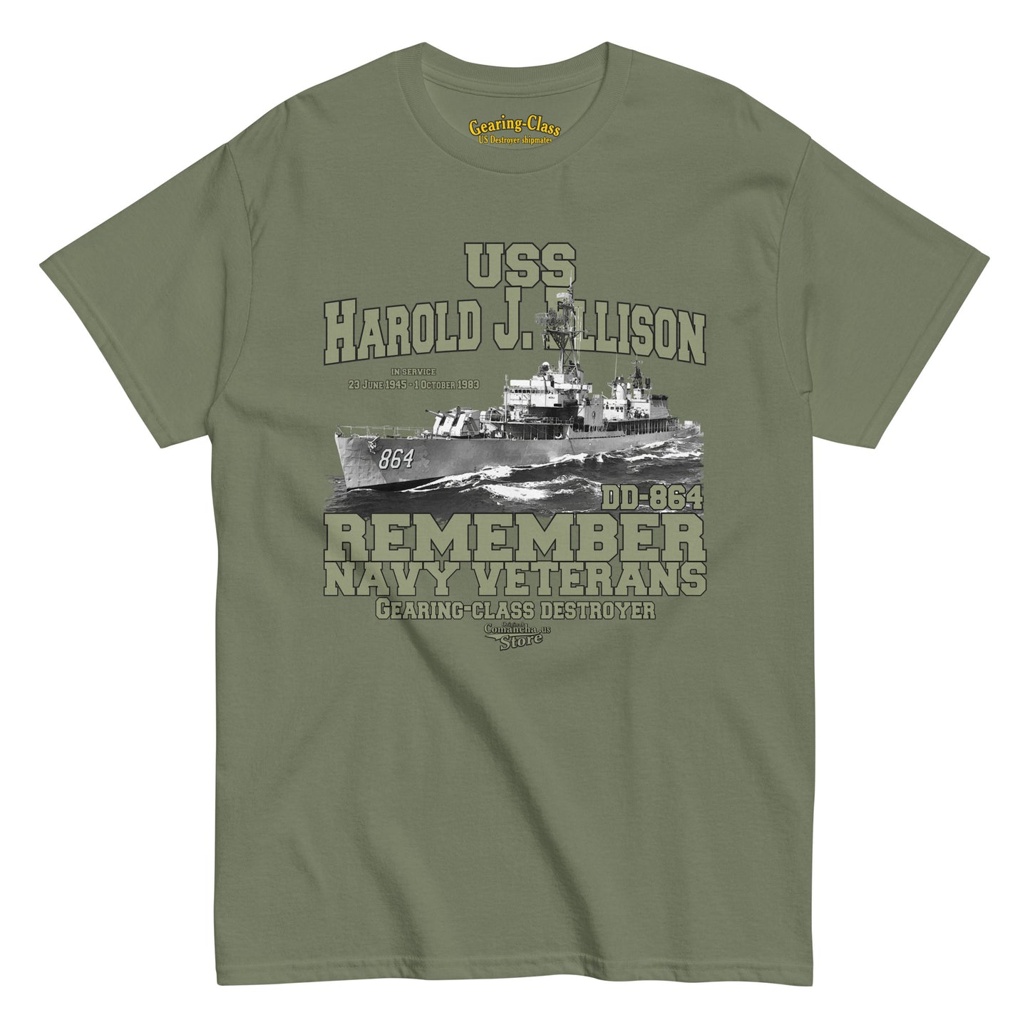 USS Harold J. Ellison DD-864 Destroyer T-shirt