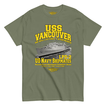 USS Vancouver LPD-2 Navy Shipmates tee,