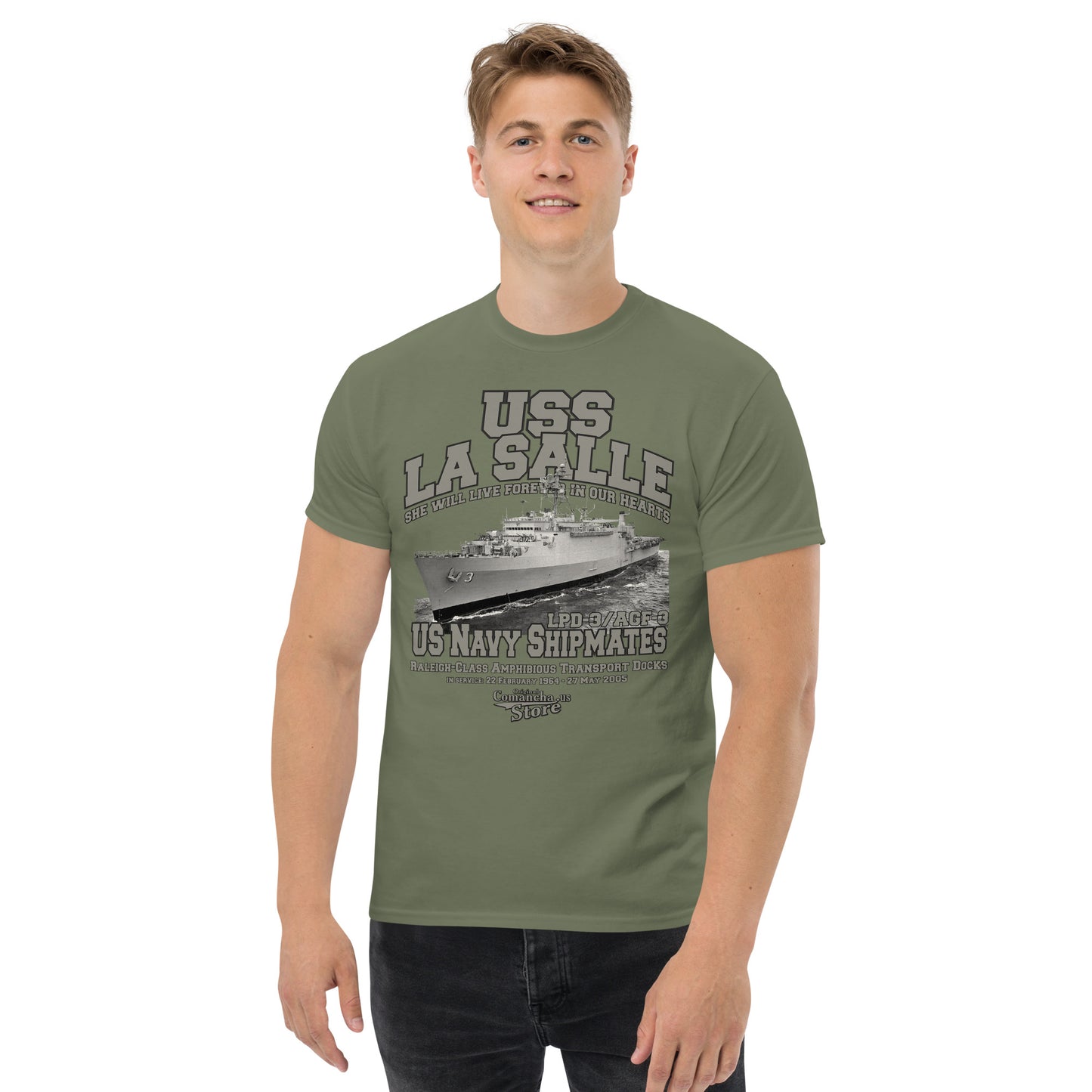 USS La Salle LPD-3 Navy Shipmates Tee,