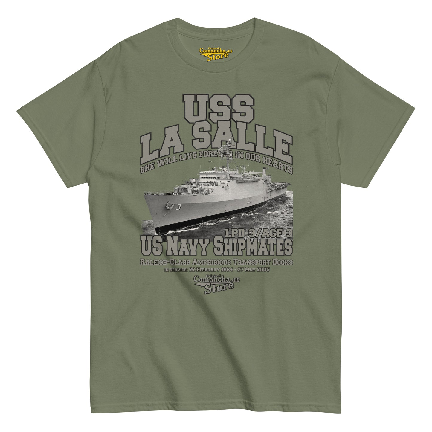 USS La Salle LPD-3 Navy Shipmates Tee,