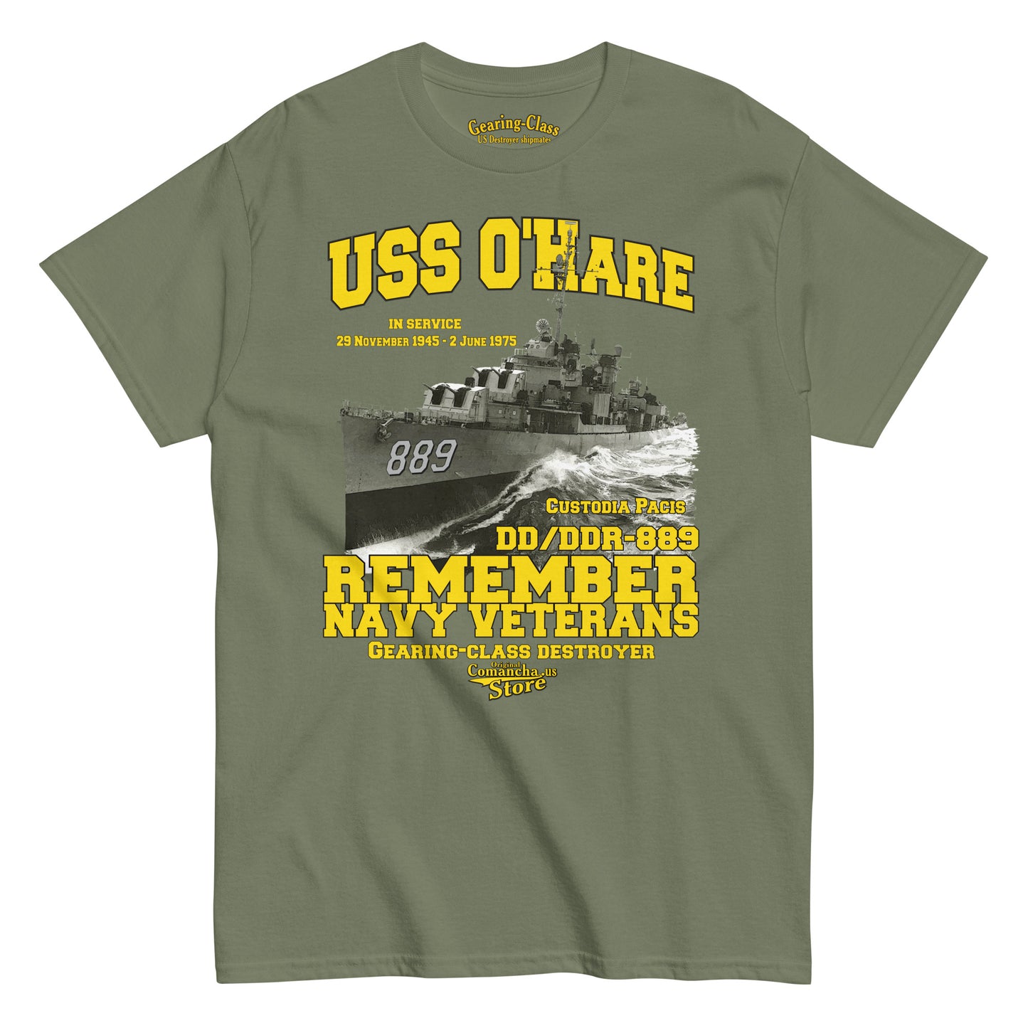 USS O'Hare DD/DDR-889 t-shirt,